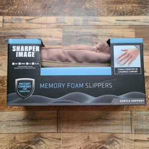 Sharper Image Memory Foam Slippers MEDIUM Men 8-9 or Lady 9-10 NWT